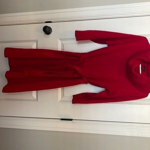 Talbots red sweater dress size Large